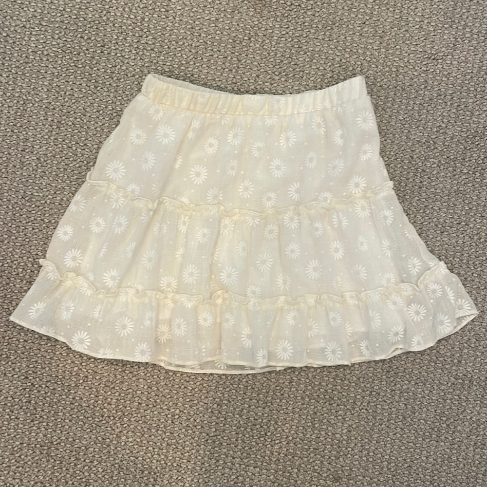 Show me your mumu floral white skirt